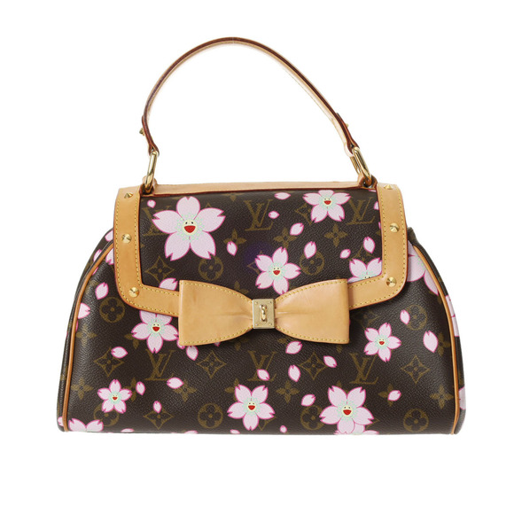 Louis Vuitton Cherry Blossom Sac Retro PM Handbag Brown - Picture 1 of 14